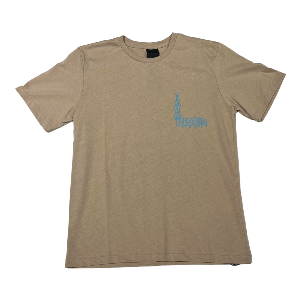 T-SHIRT DA UOMO IMOMI KAKI "ICE CREAM"
