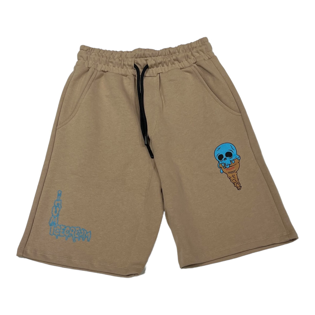 PANTALONCINO DA UOMO IMOMI KAKI "ICE CREAM"